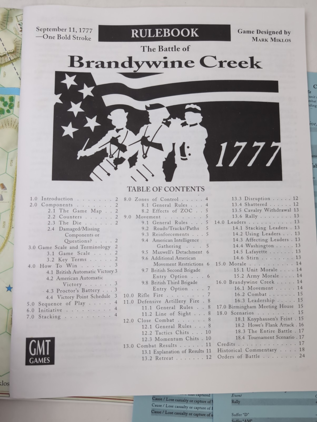 BRANDYWINE 1777: Battles Of The American Revolution Vol 2 #0001- GMT – Unpunched