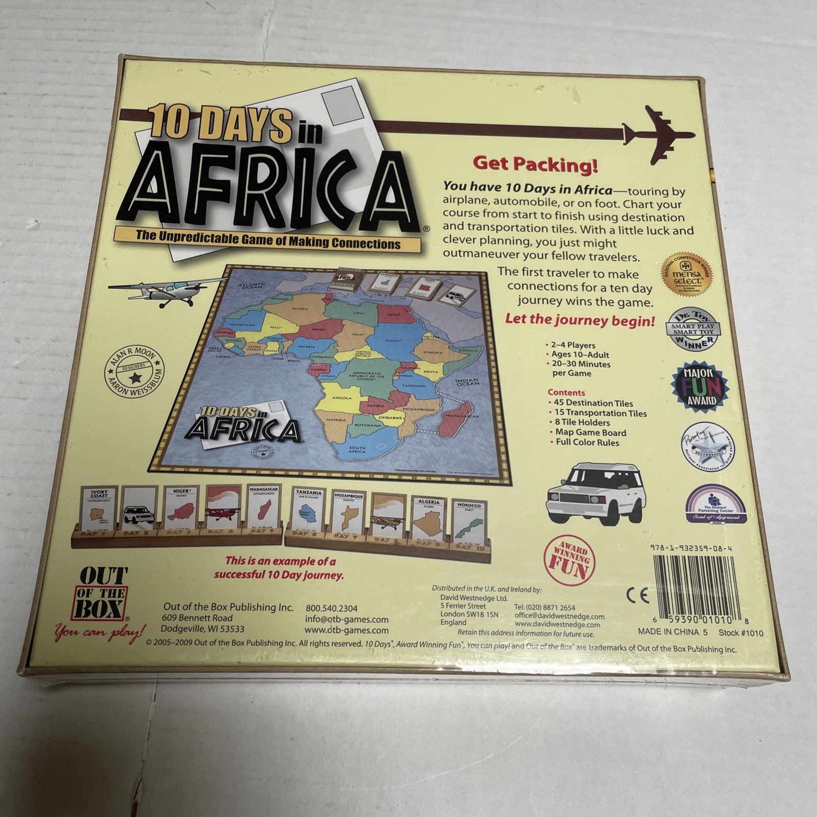 10 Days in Africa SEALED unpredictable game of making connections Out of the Box