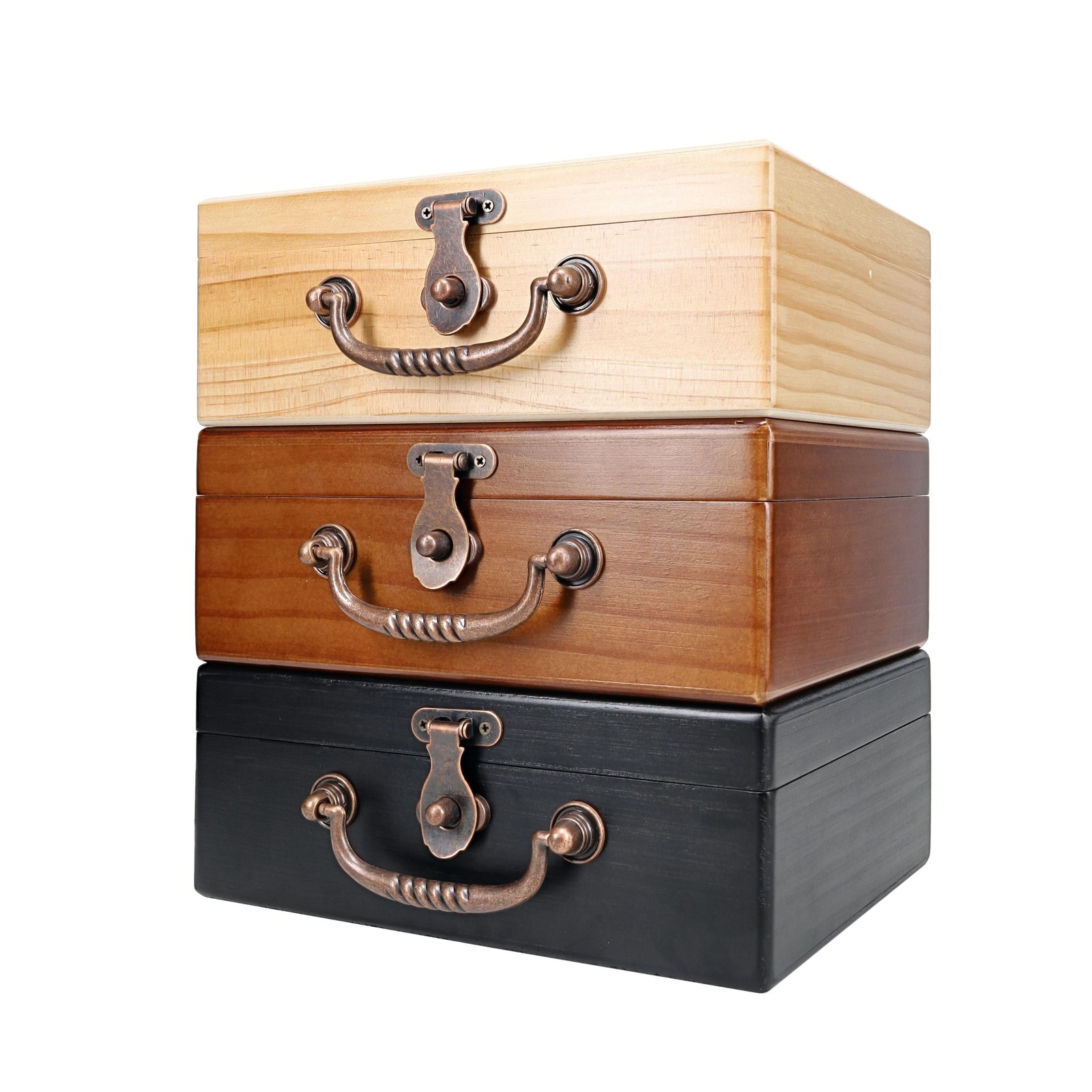 WE Games Double 9 Dominoes in Natural Wooden Treasure Box