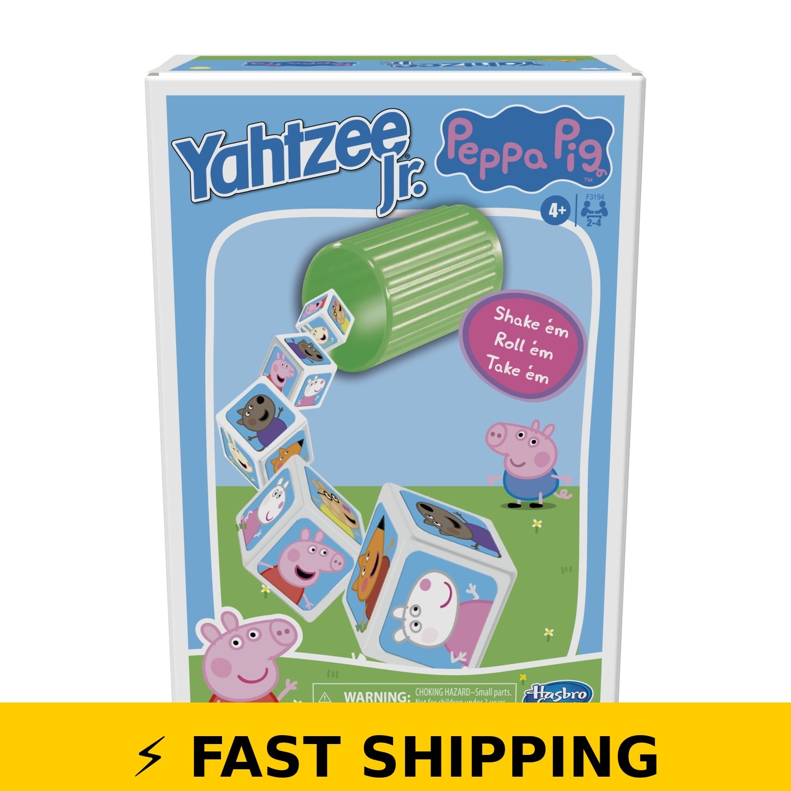 Yahtzee Jr. Peppa Pig Edition Board Game for Kids