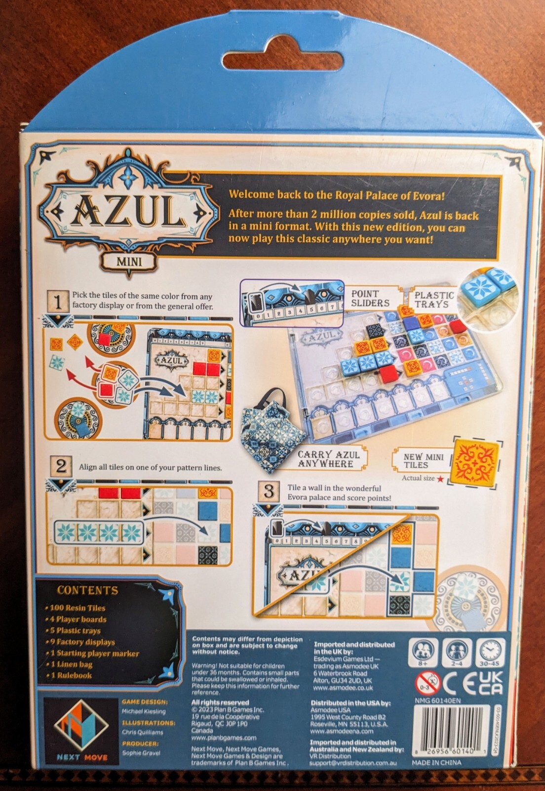Next Move Games – Azul Mini Game Michael Kiesling New