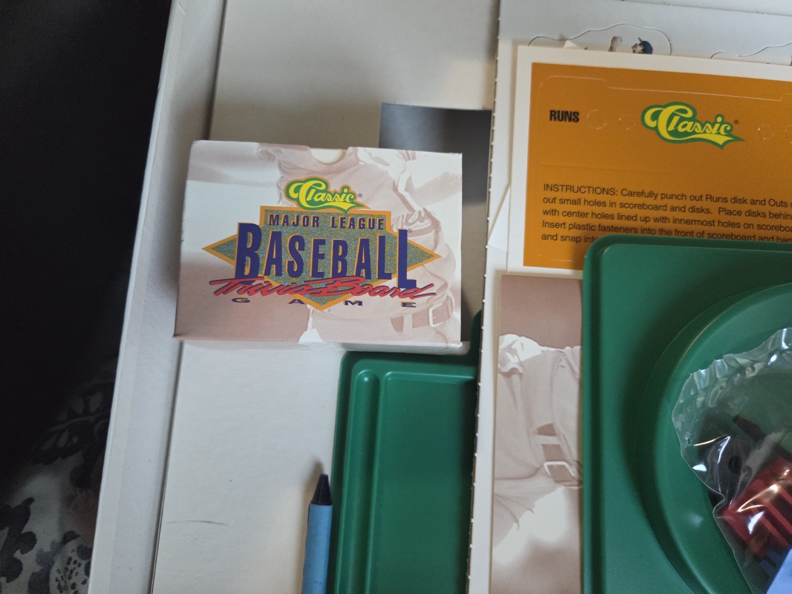 1992 Classic Major League Baseball Trivia Board Game Collector’s Edition