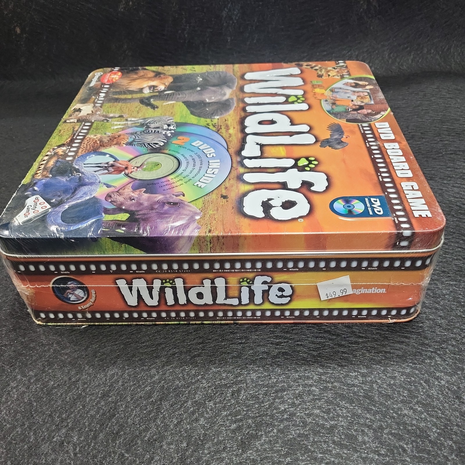 Imagination WildLife DVD Board Game In Tin 2-4 Players Ages 8+ Identity Games