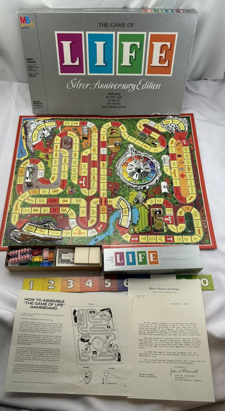 1982 Game of Life Silver Anniversary Edition New Old Stock Never Played 197/250
