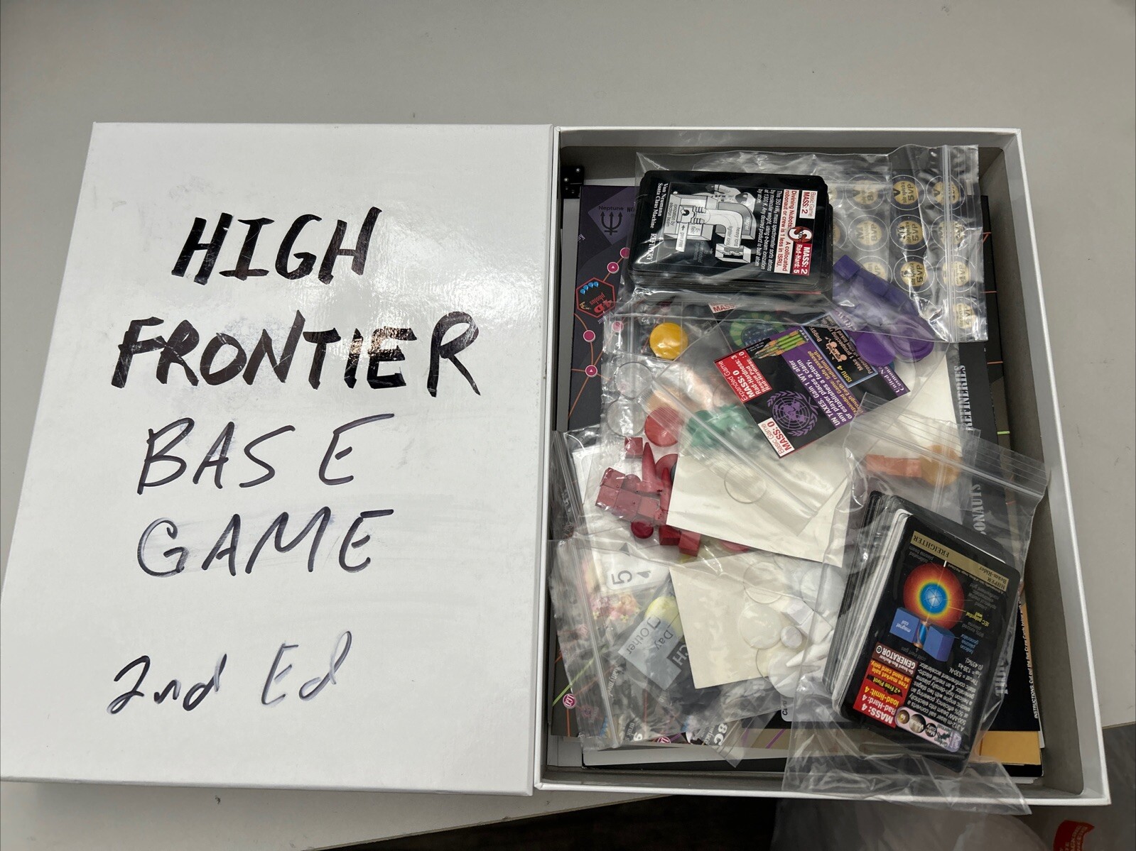 Sierra Madre High Frontier 2nd Edition Box VG Replacement Box Punched And Bagged