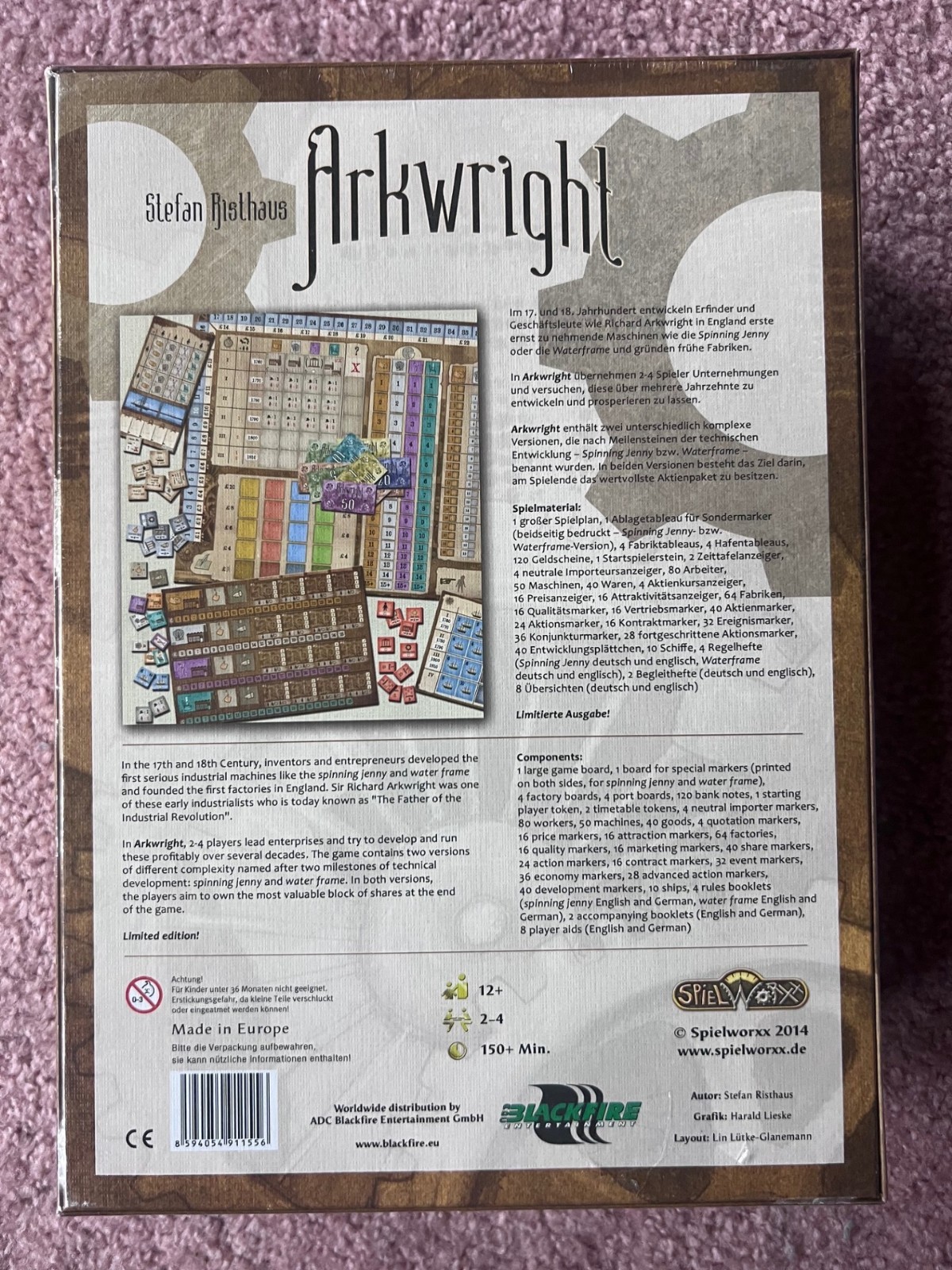 Arkwright Limited English/German Edition 2014 by Spielworxx mint in shrink