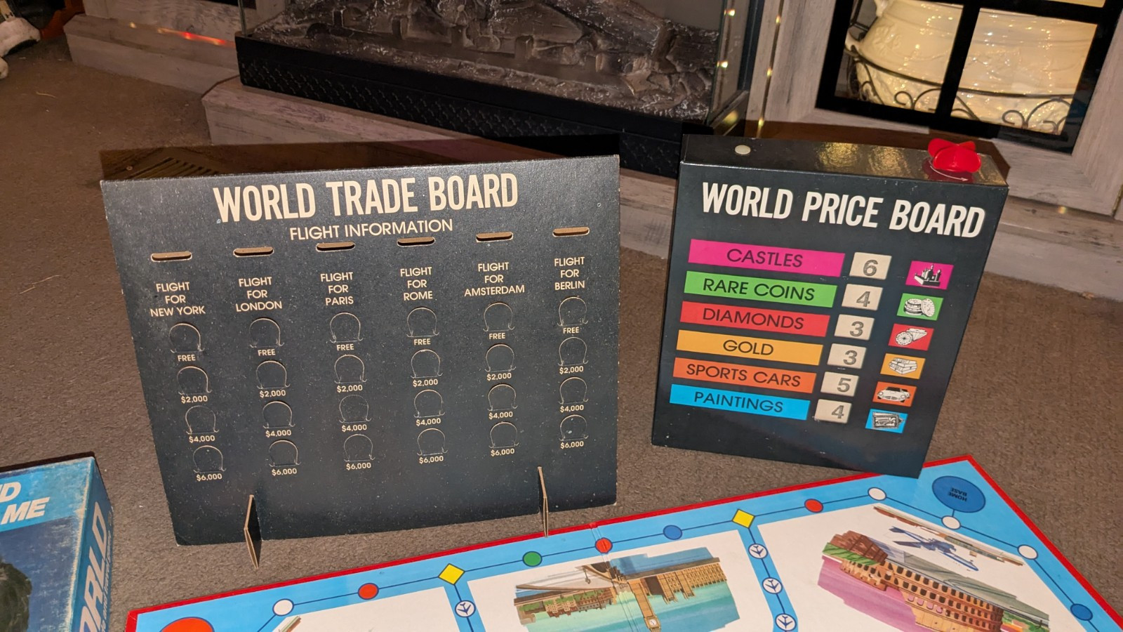 1975 JET WORLD BOARD GAME PAN AM BRANDED MILTON BRADLEY 4506 Missing Green Jet