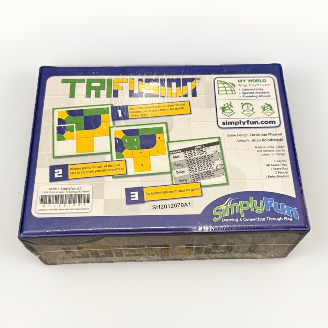 Simply Fun Trifusion Game Pattern Recognition & Problem Solving NEW Tri Fusion