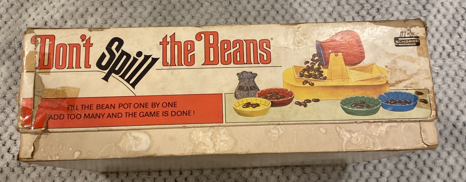 Don’t Spill the Beans Game Fill the Bean Pot One By One Schaper Vintage Complete