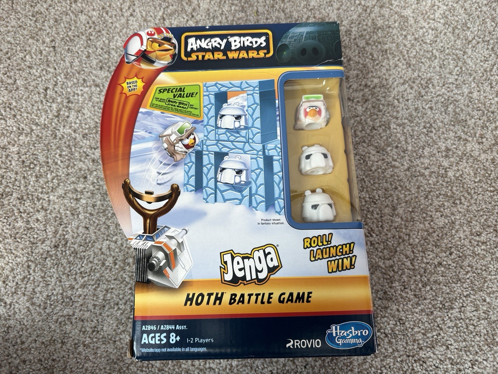 Angry Birds Star Wars Jenga Hoth Battle Game Complete Set Hasbro 2012