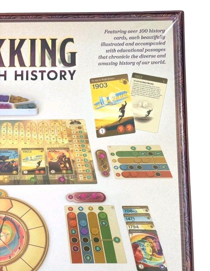 Trekking Through History DELUXE Edition Board Game Solo Mode NOB (Parts Sealed)