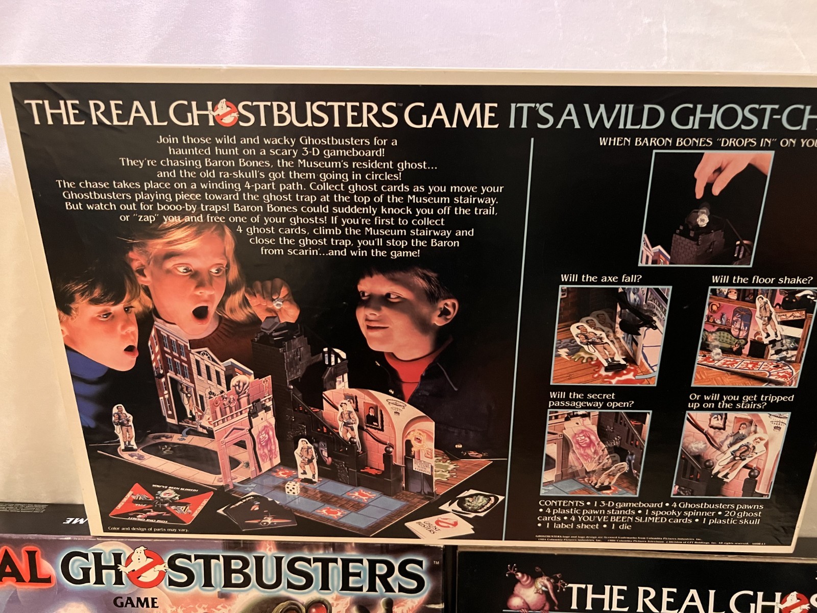 1986 The Real Ghostbusters Game by Milton Bradley – COMPLETE!