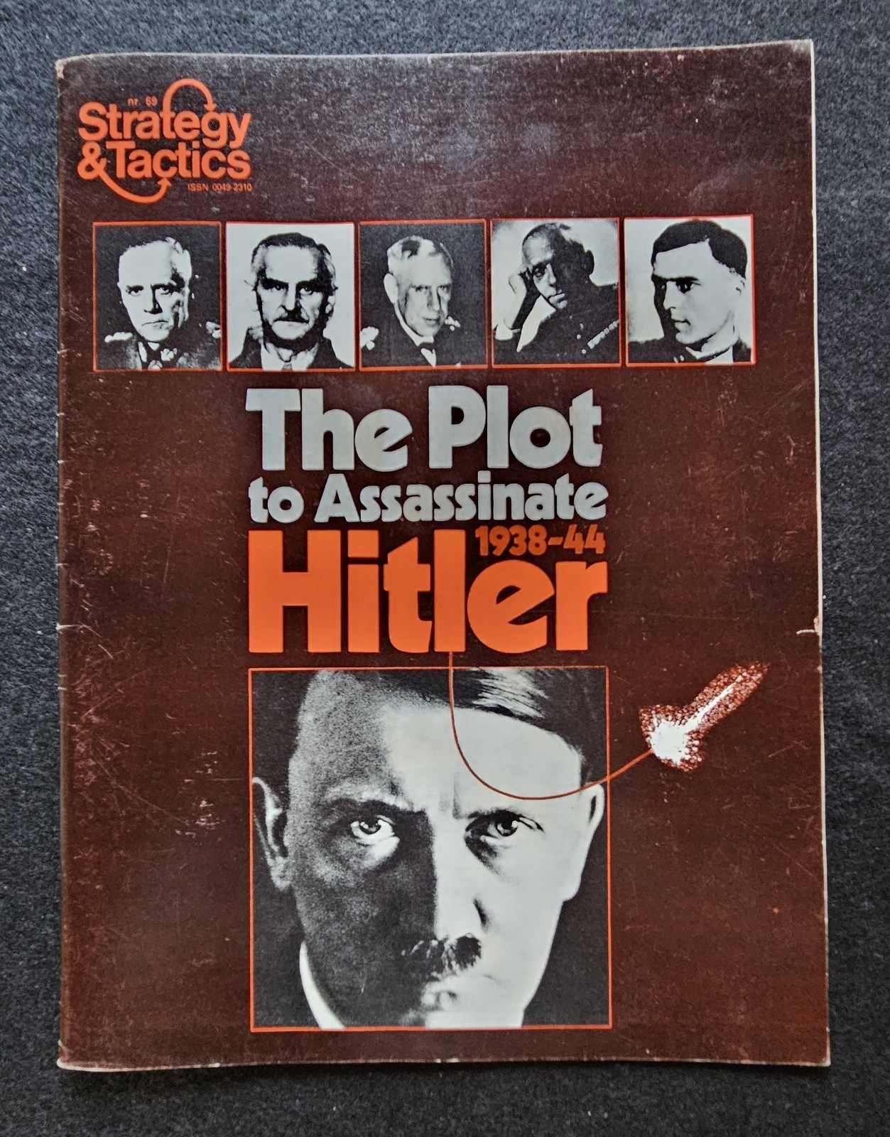 Strategy & Tactics #59 THE PLOT TO ASSASSINATE HITLER 1938-44 SPI 1976 UNPUNCHED