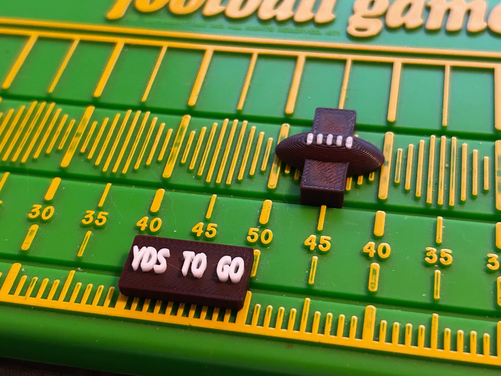 NEW VERSION! Paydirt/Bowl Bound Game Pieces (football/yardage markers only)