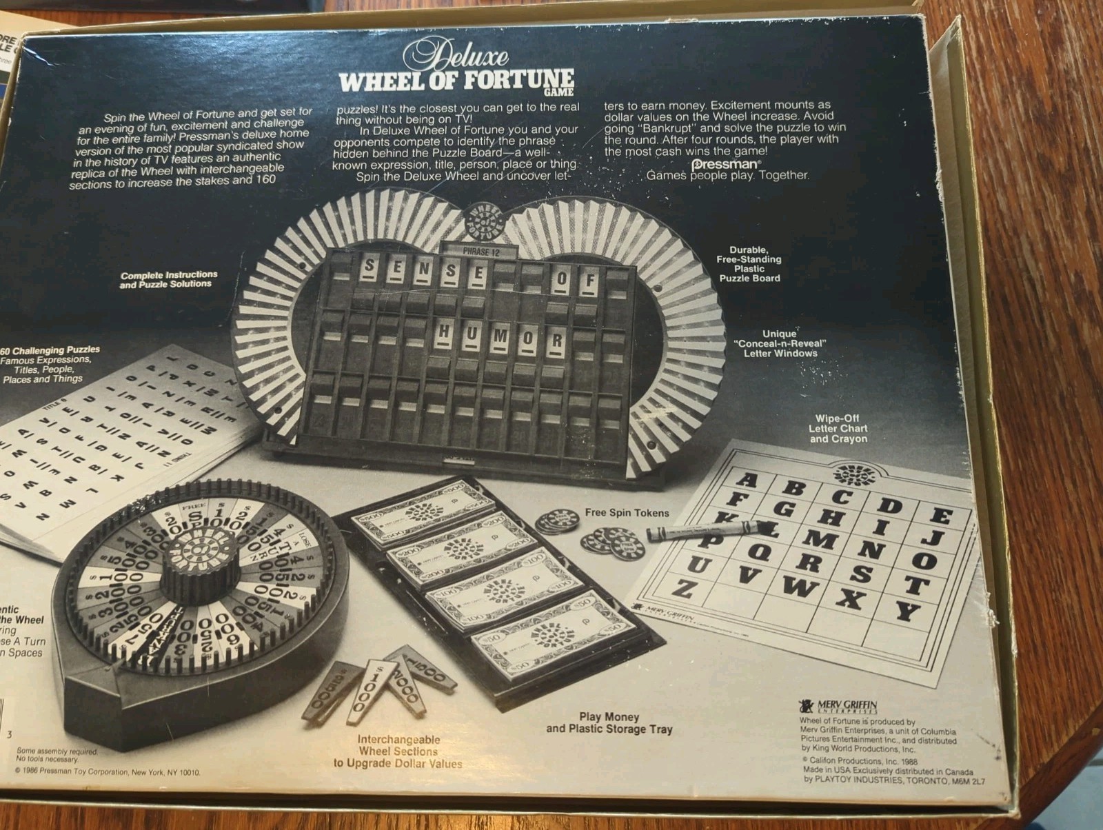 Deluxe Wheel of Fortune Game 2nd Edition 1986 + TV Play Along Electronic 1988