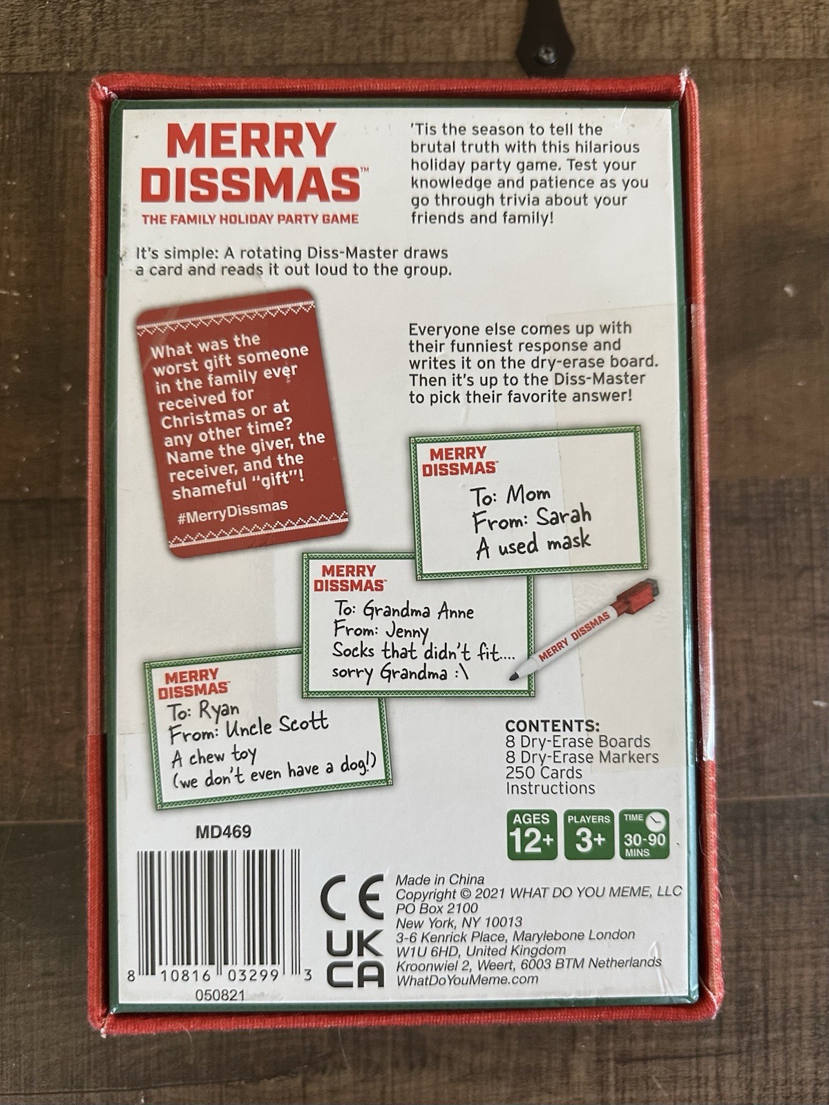 Merry Dissmas Family Holiday Party Game