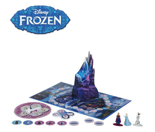 Licensed Hasbro Disney Frozen Pop Up Magic Board Game – Anna Elsa Olaf Figures
