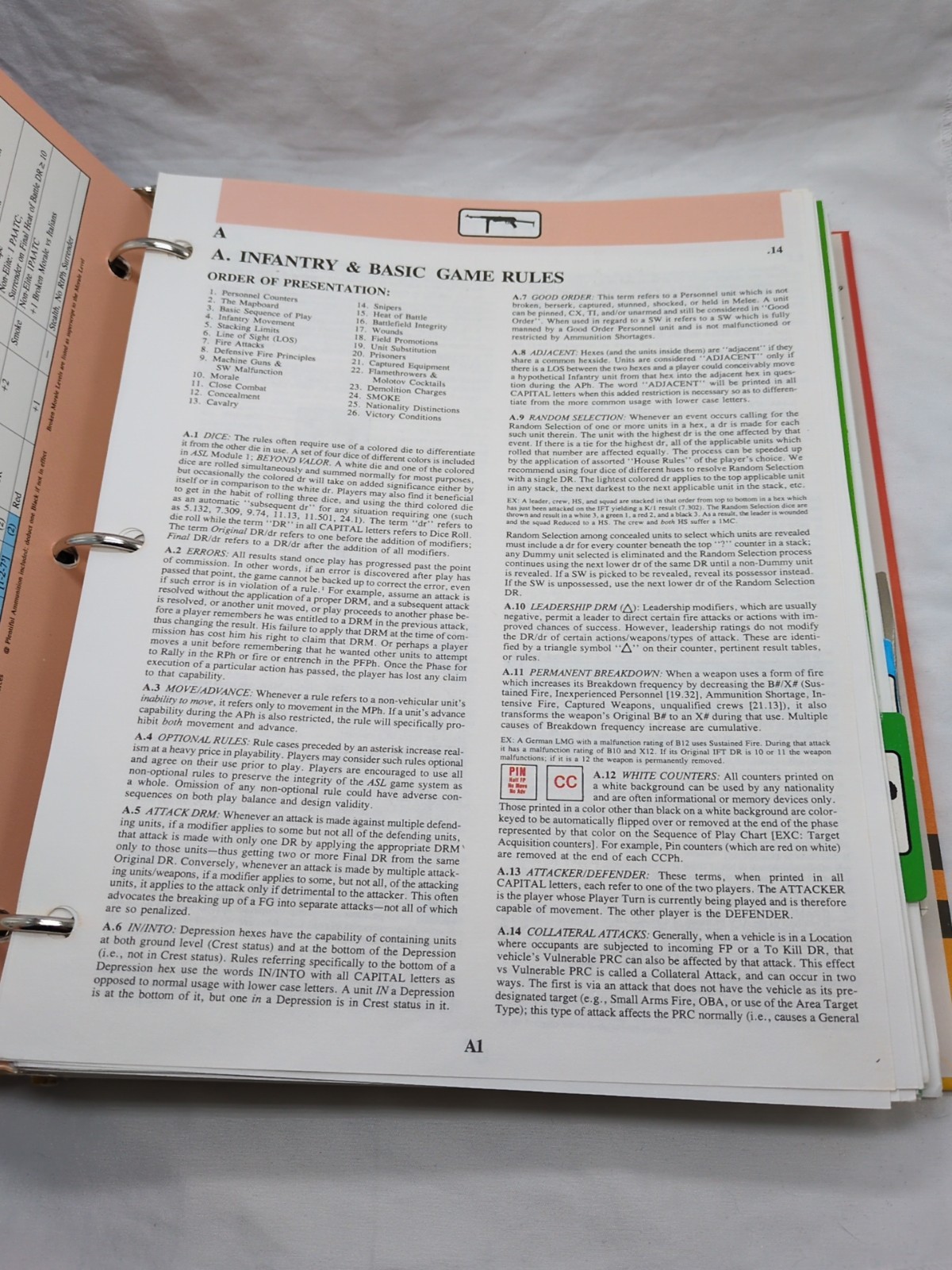 ASL Advanced Squad Leader Rules The Avalon Hill Game Company