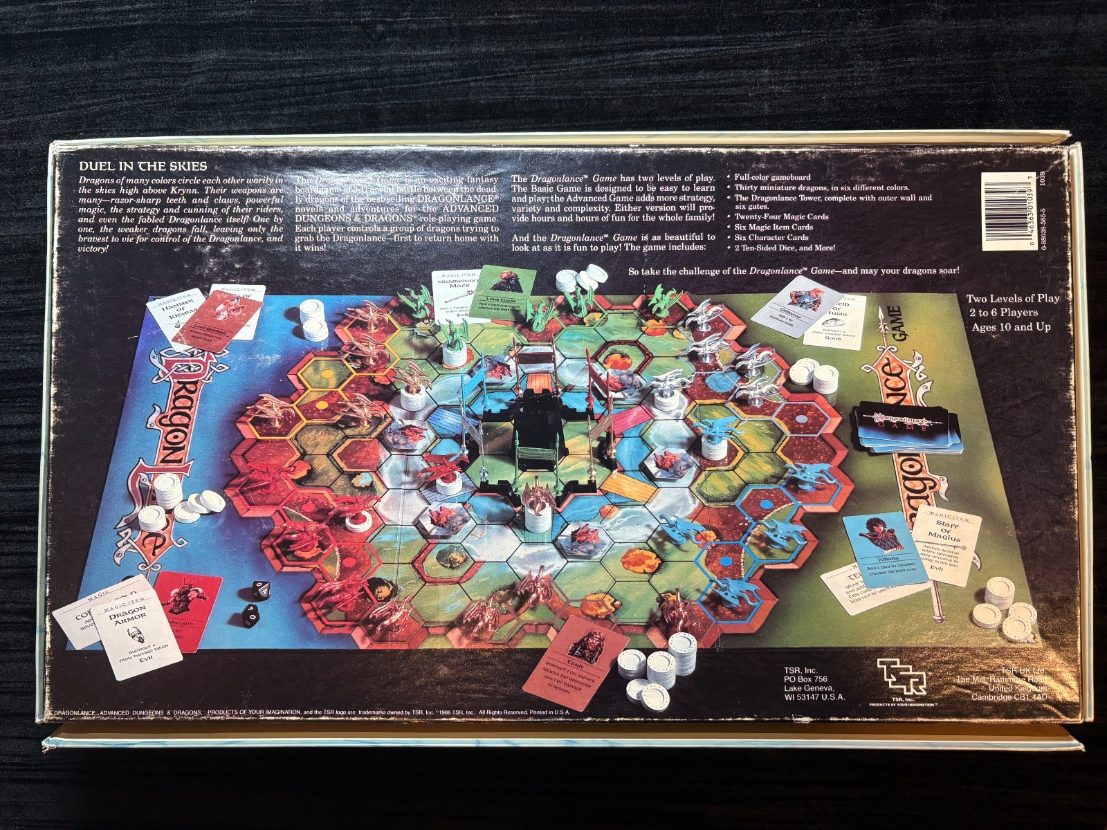 DragonLance Board Game TSR 1988 RARE