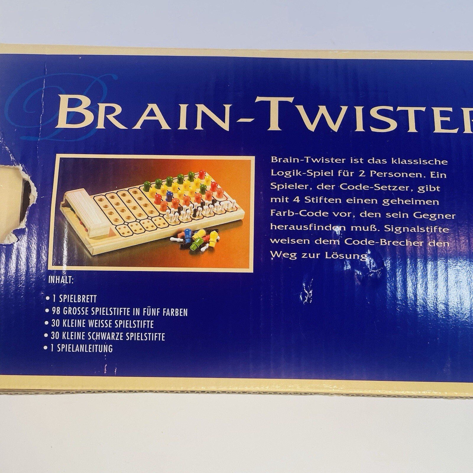 Brain-Twister Code Breaker Strategy Game Crafted Wood Set Exclusive Edition