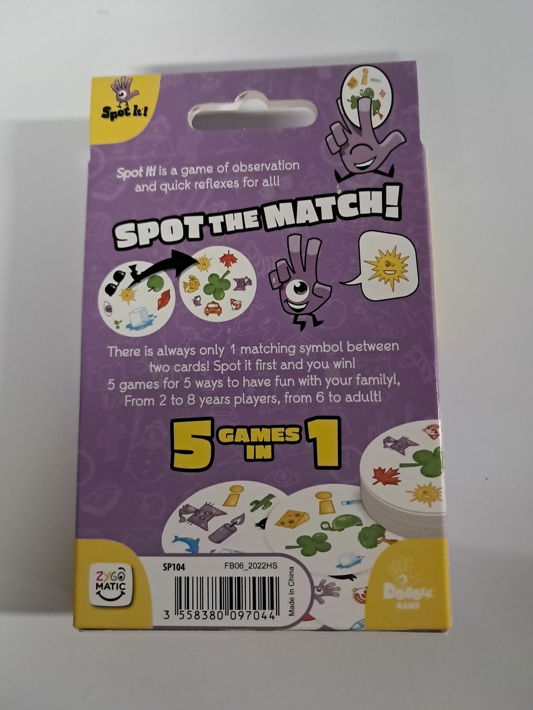 spot it! classic card game (pocket edition) | matching game | fun kids game
