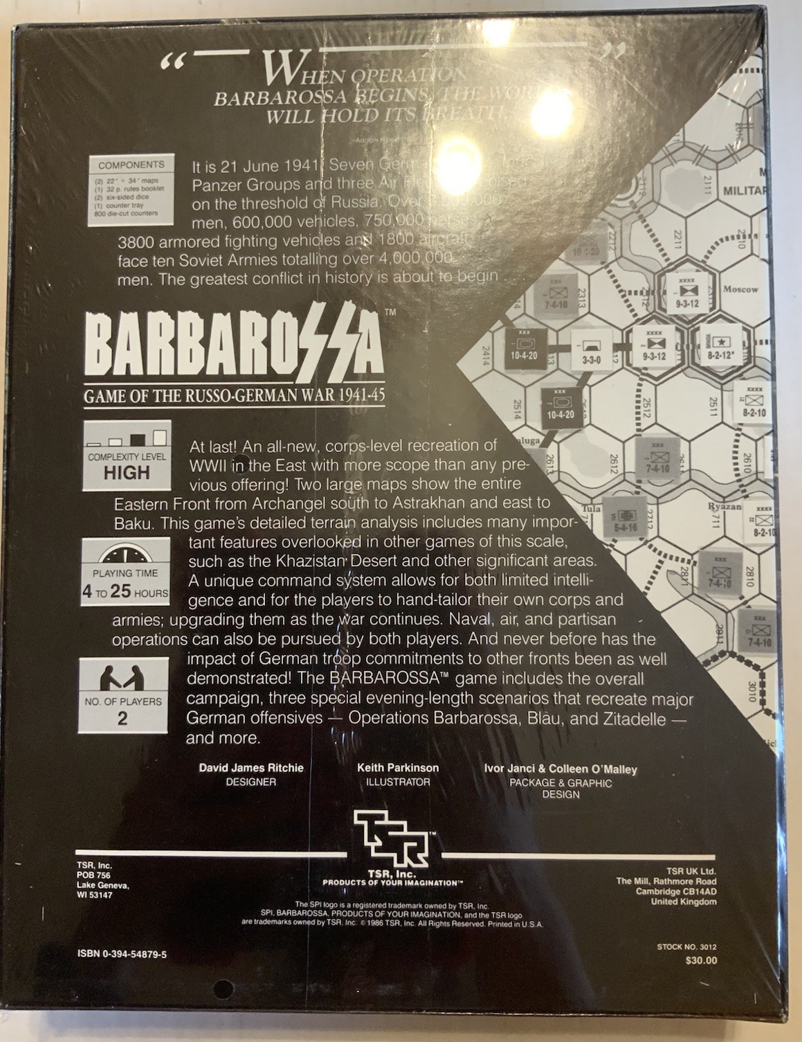 Barbarossa. SPI wargames, 1986. SW