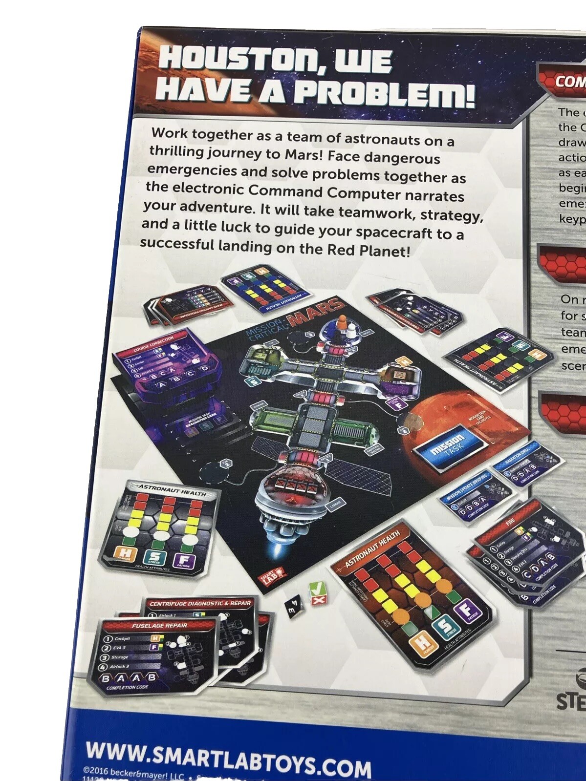 Mission Critical: Mars Cooperative Space Adventure BoardGame Talking Computer