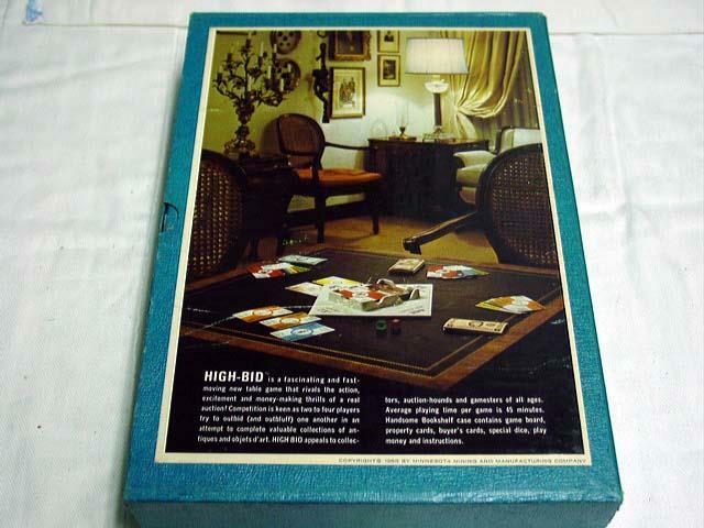 3M 1965 : HIGH BID – The Exciting High Stakes Auction Game (EX) before Ebay