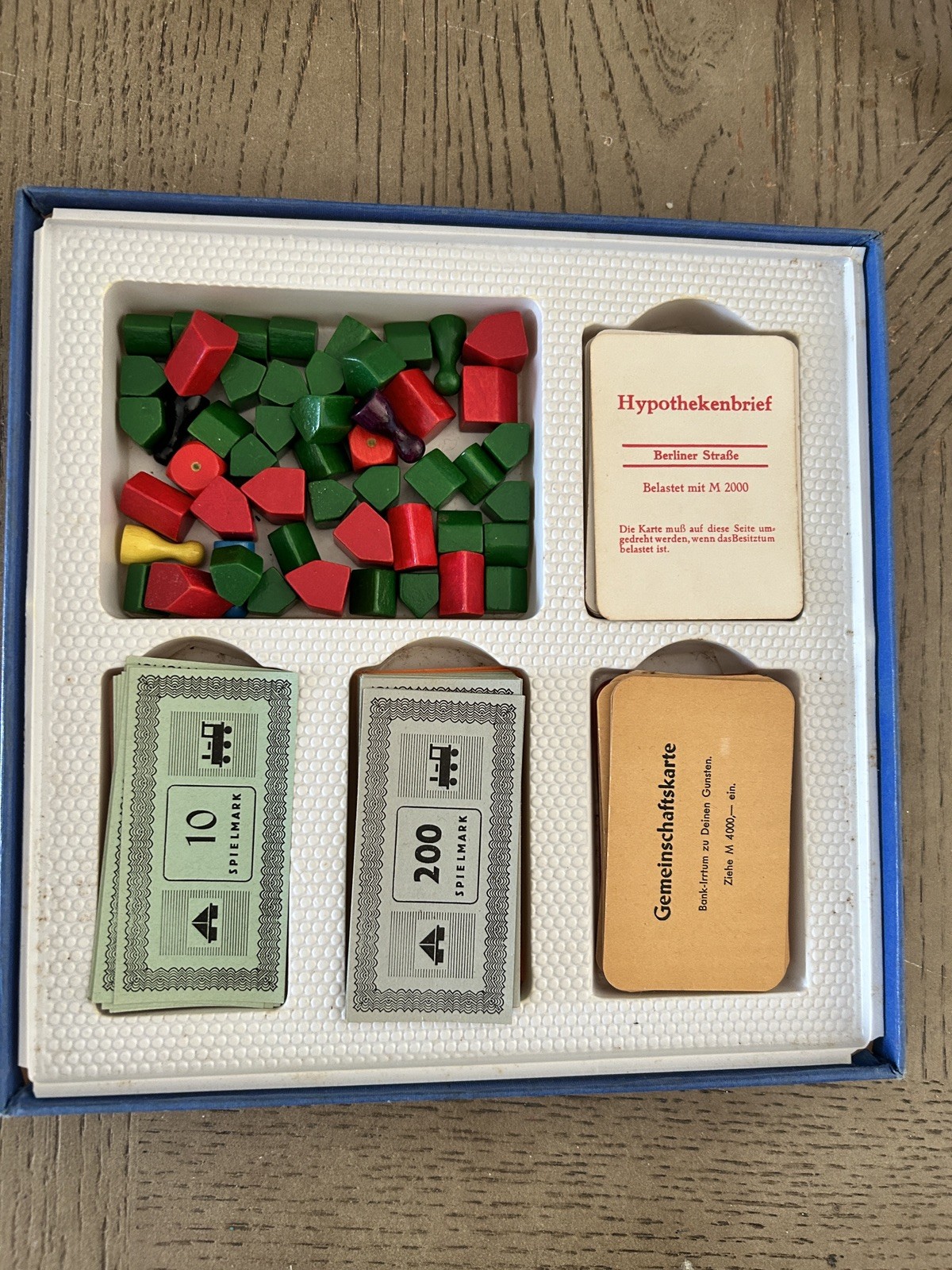 Monopoly Rare German Import 1961 Comp Amazing Condition Wood Pcs Spiele Schmidt