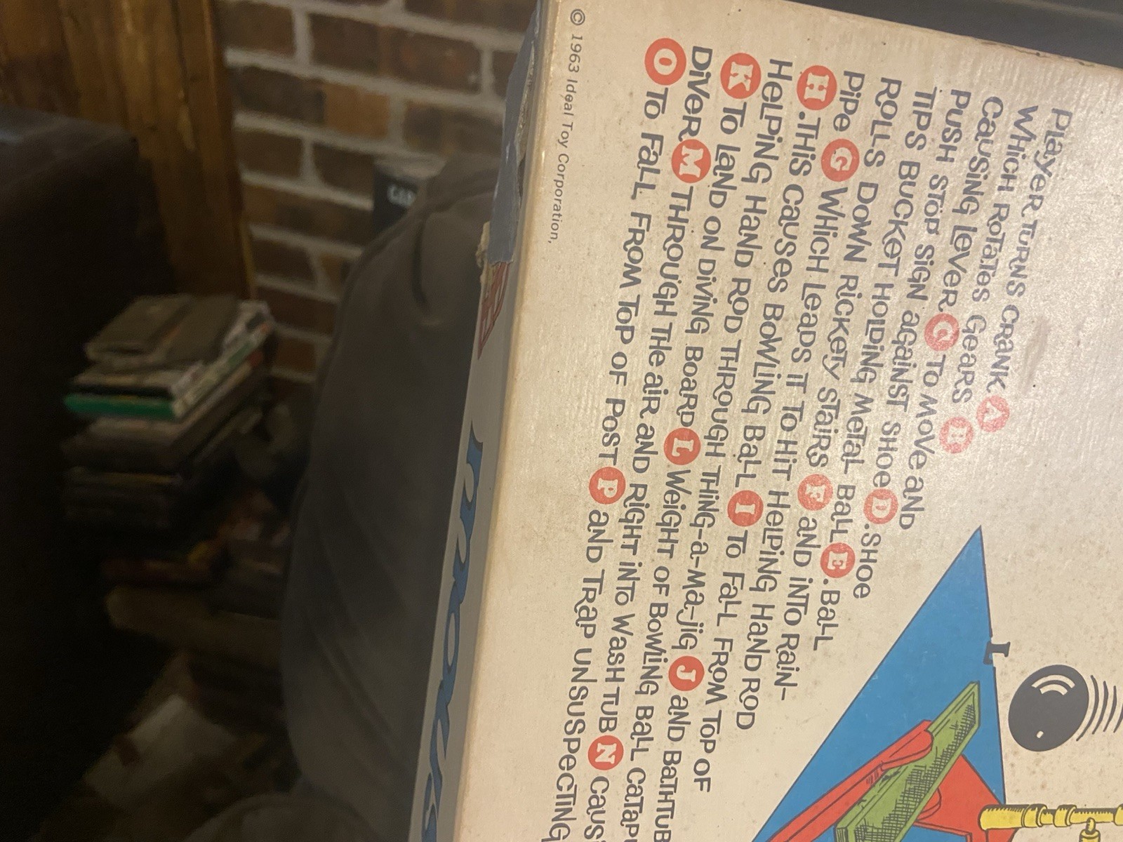 Vintage- 1963 Mouse Trap Board Game – Ideal Original Box – Complete