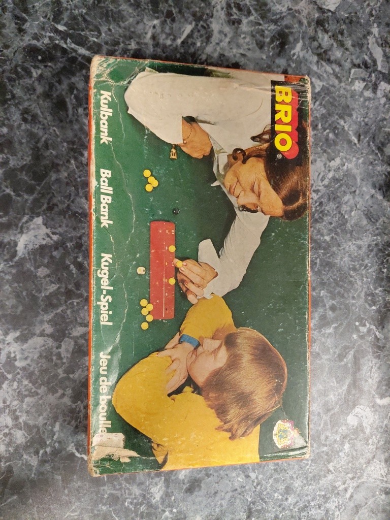 Vintage Brio Of Sweeden KULBANK Dice Game Ball Bank Kugel-Spiel Jeu De Boulles