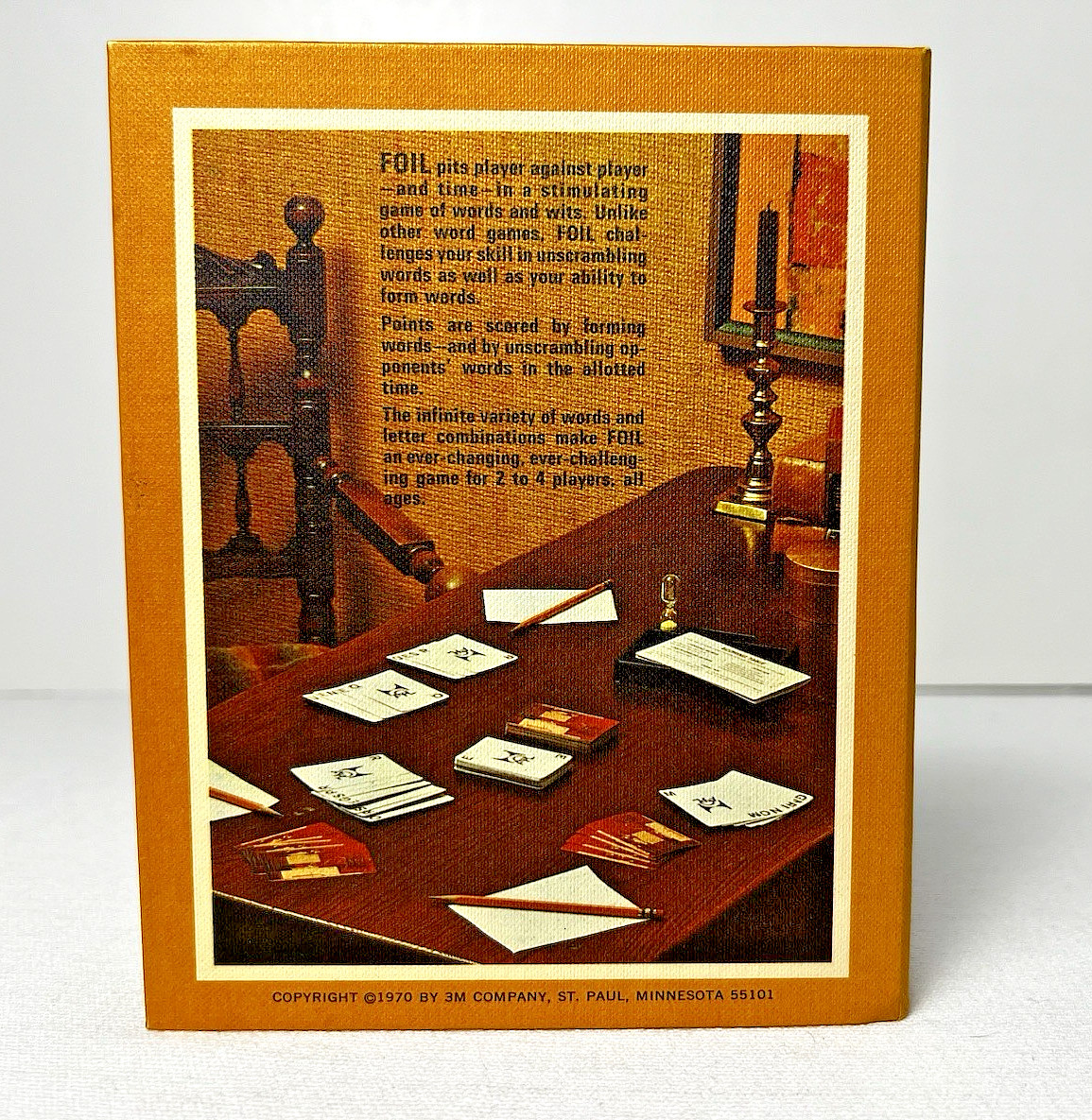 FOIL – 3M Gamette: GAME OF WORDS ‘N WITS, 1970 Game, COMPLETE – Cards in Shrink
