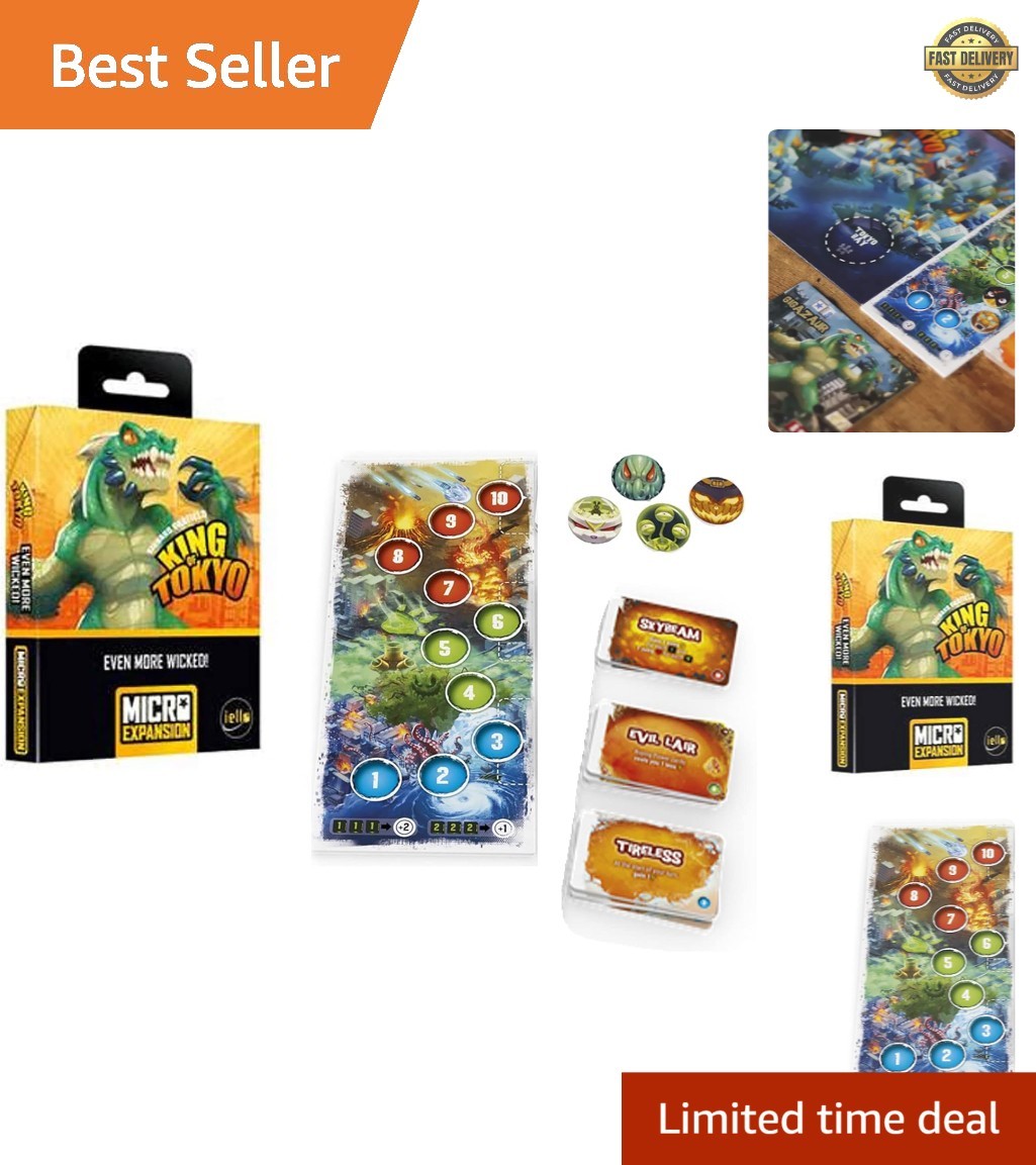 Enhance King of Tokyo Gameplay with Wickedness Gauge! – Ages 10+, 1-4 Players