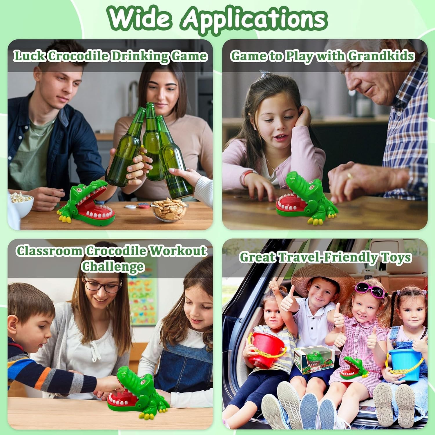 Travel-Friendly Crocodile Dentist Toy – No Batteries Required for Ages 4+