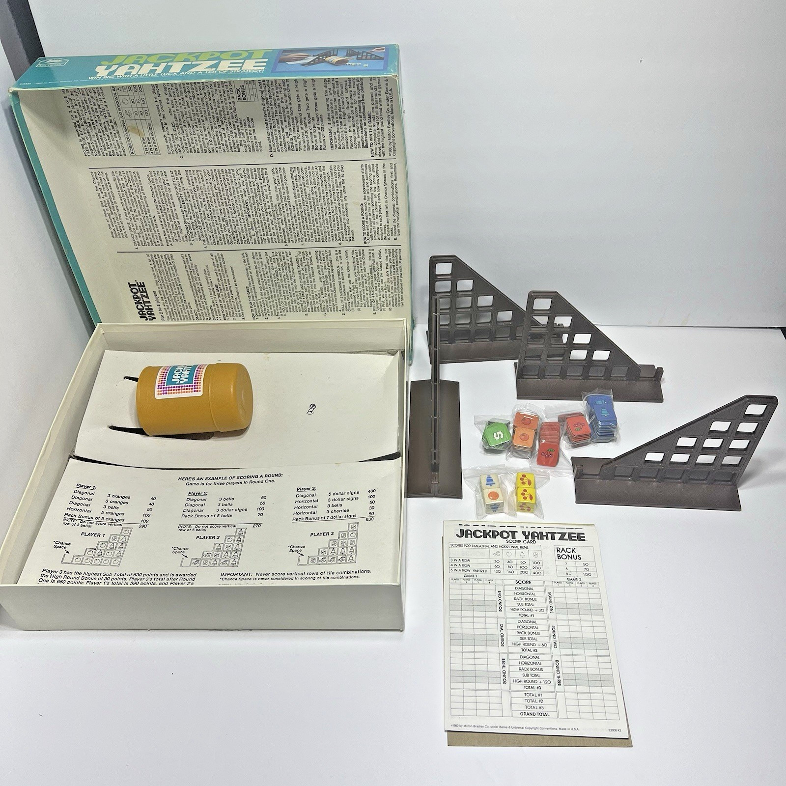 1980 Jackpot Yahtzee Game by E.S. Lowe Complete in Good Condition FREE SHIPPING