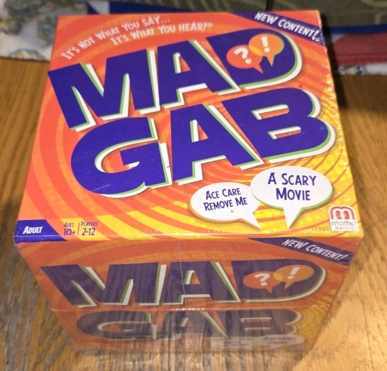 Mad Gab Party Card Game by Mattel 2014 – Brand New Sealed