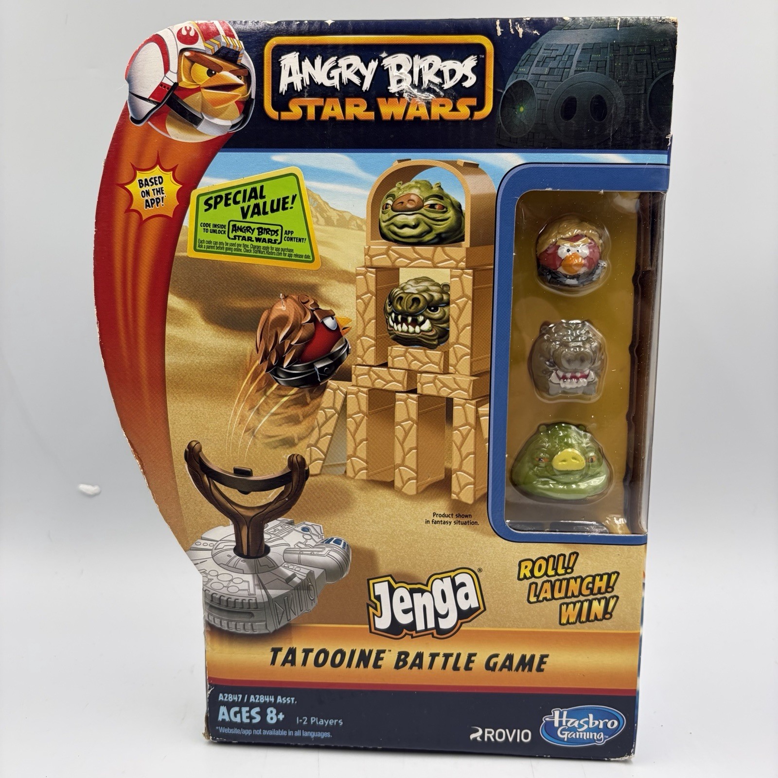 Angry Birds Star Wars Jenga Tatooine Battle Game Hasbro 2012 Rovio New In Box
