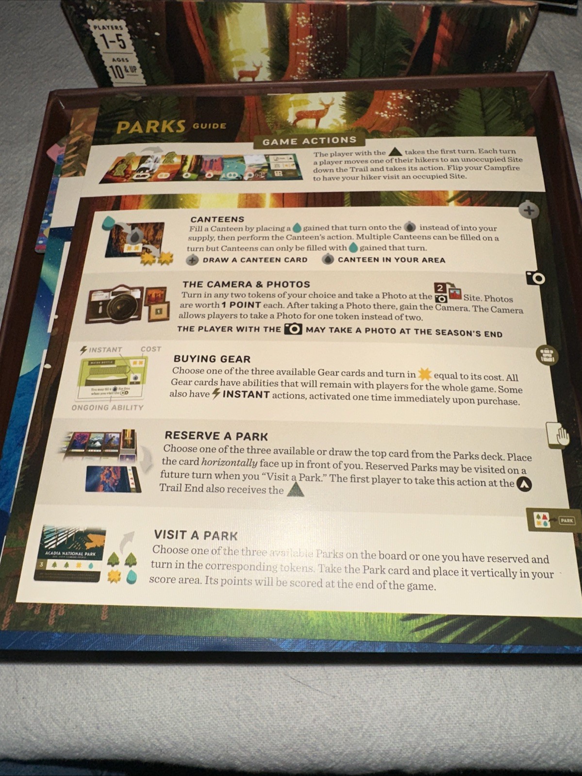 Parks 1st Edition Keymaster Games Fifty-Nine Parks