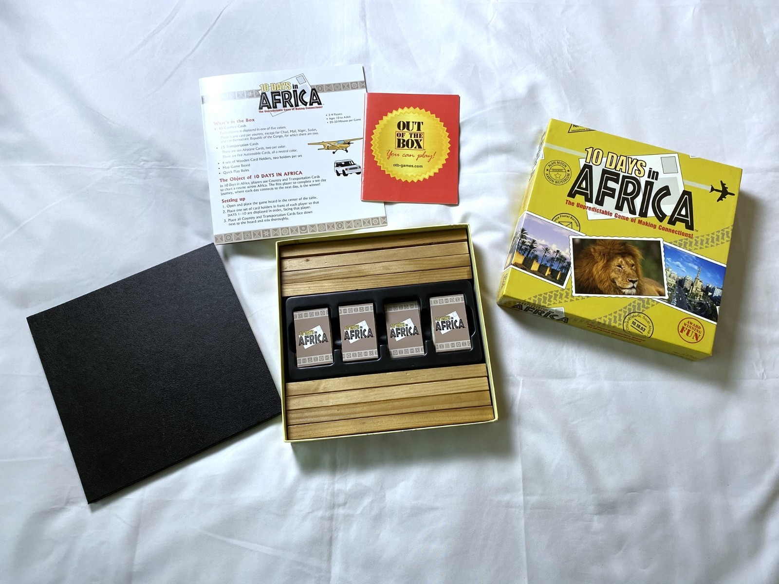 10 Days In Africa Board Game – Complete 2003 Out Of The Box Games