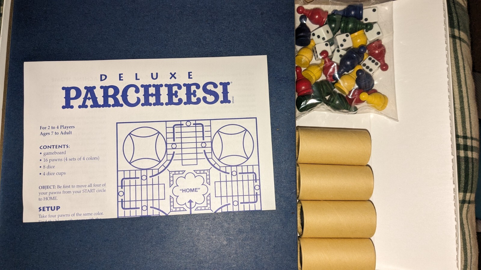 1999 Milton Bradley Parcheesi Deluxe Edition Game Complete New In Open Box