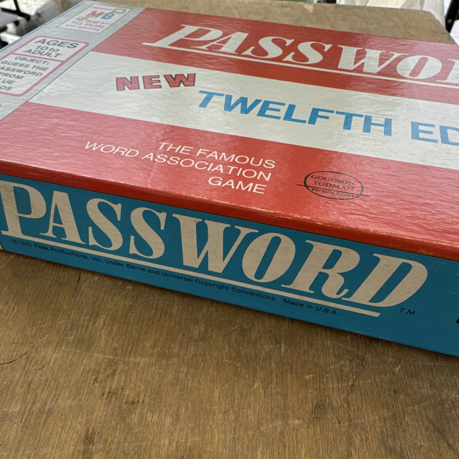 Milton Bradley Password Twelfth Edition Word Game w/ Score Pad, 2+ Players #4260