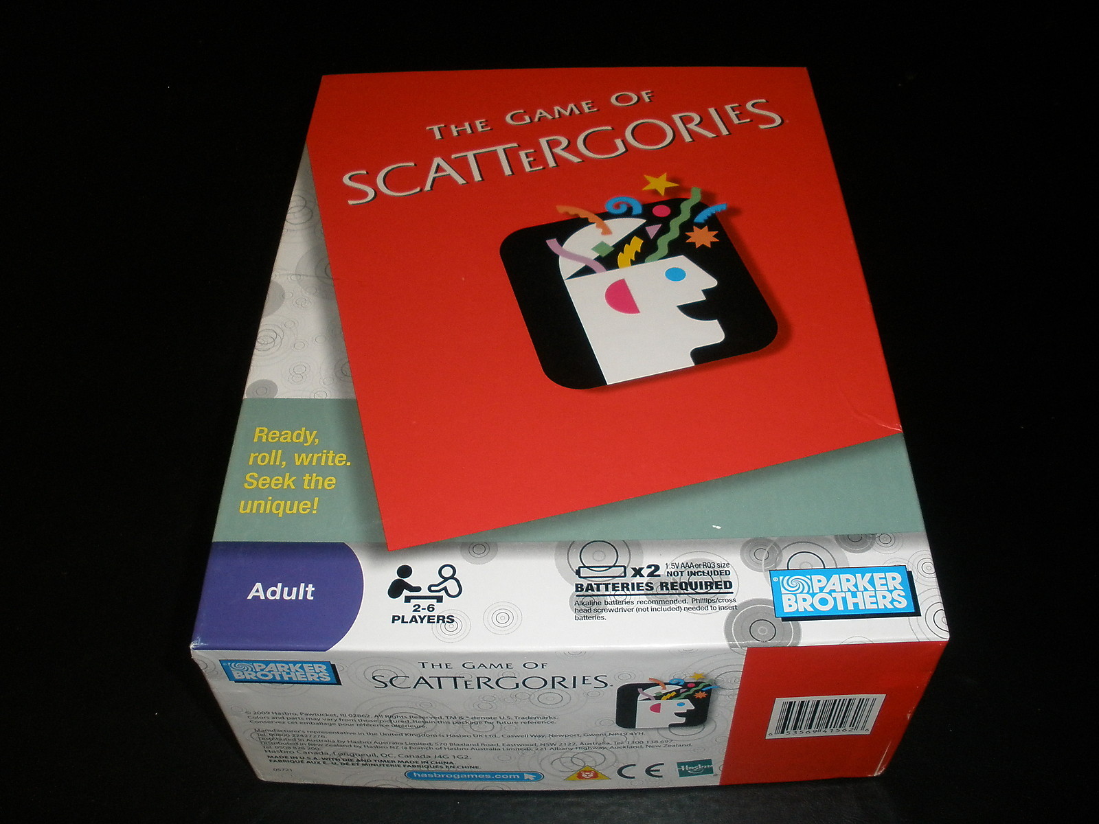 Scattergories Party Game Parker Brothers 2009 100% Complete