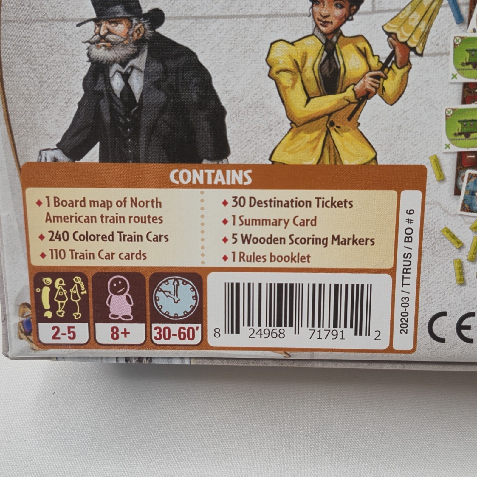 Days of Wonder Ticket To Ride by Alan R. Moon Train Adventure Board Game