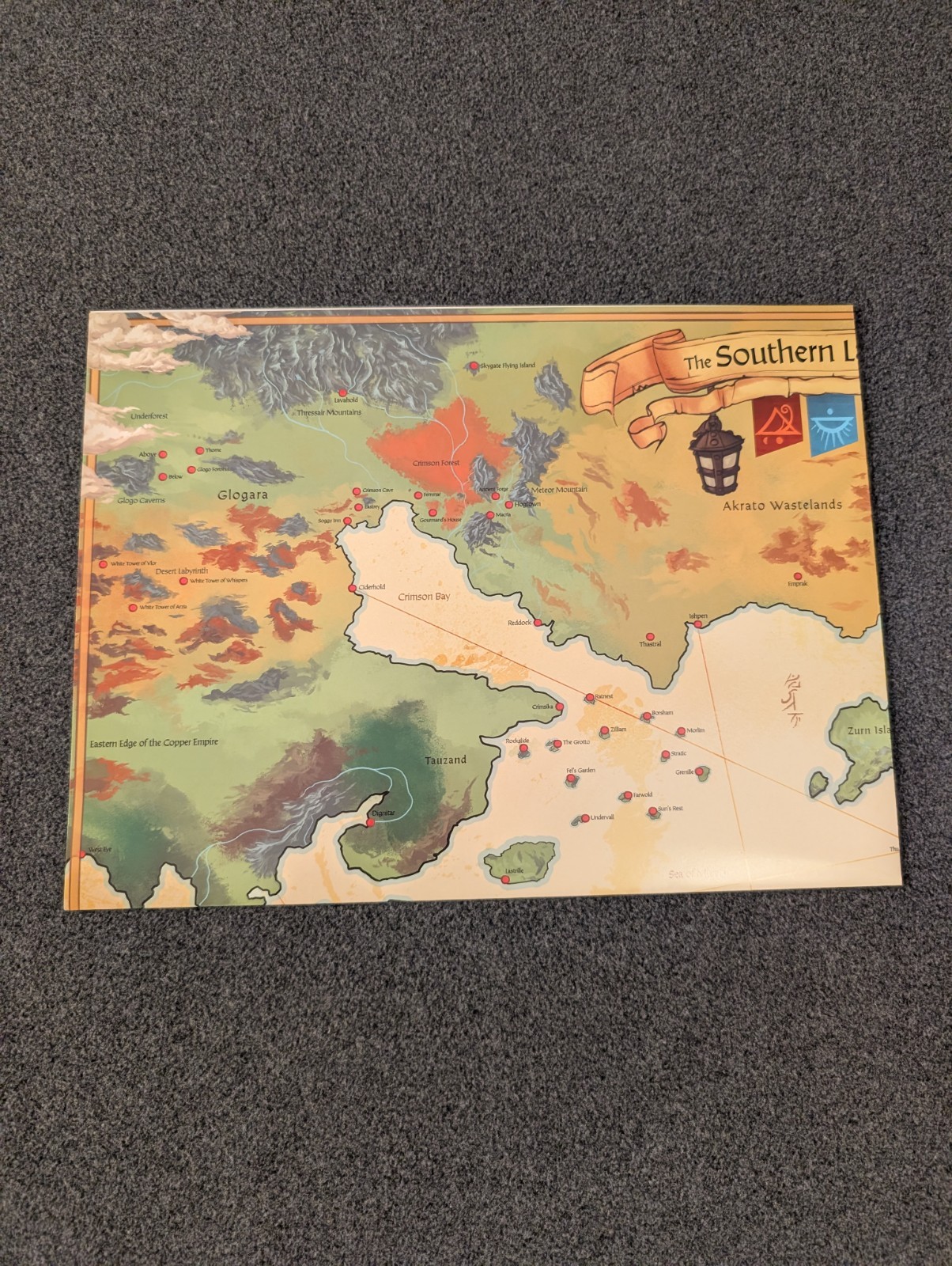 The Southern Lands of Arzium 22×16 Poster, Creature Caravan Deluxe: Red Raven