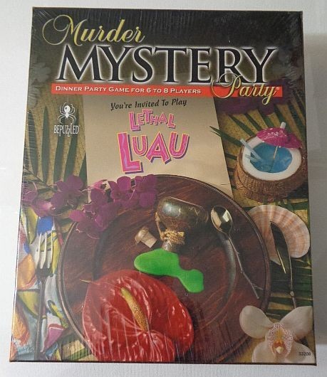 Murder Mystery Party Lethal Luau Dinner Game Bepuzzled 2003 NEW Sealed