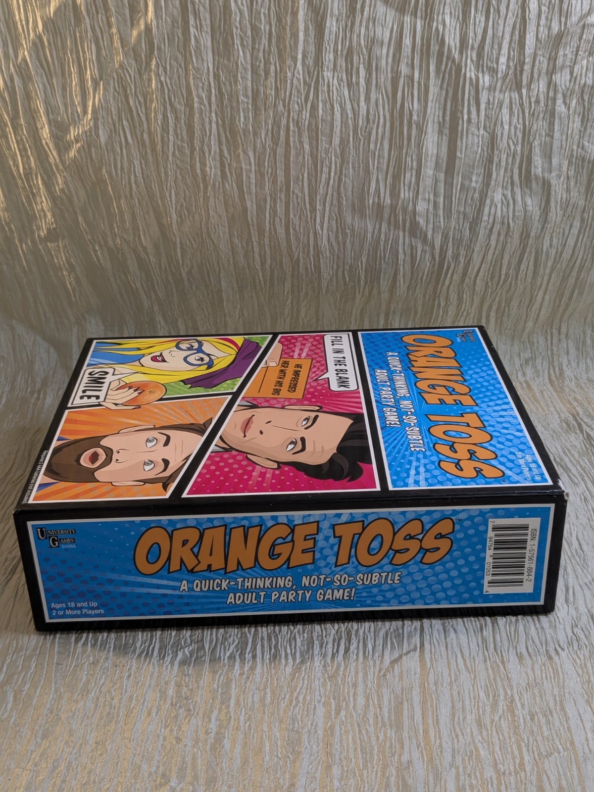 Orange Toss An Adult Party Game by University Games 2016 Timed Card Game 18+