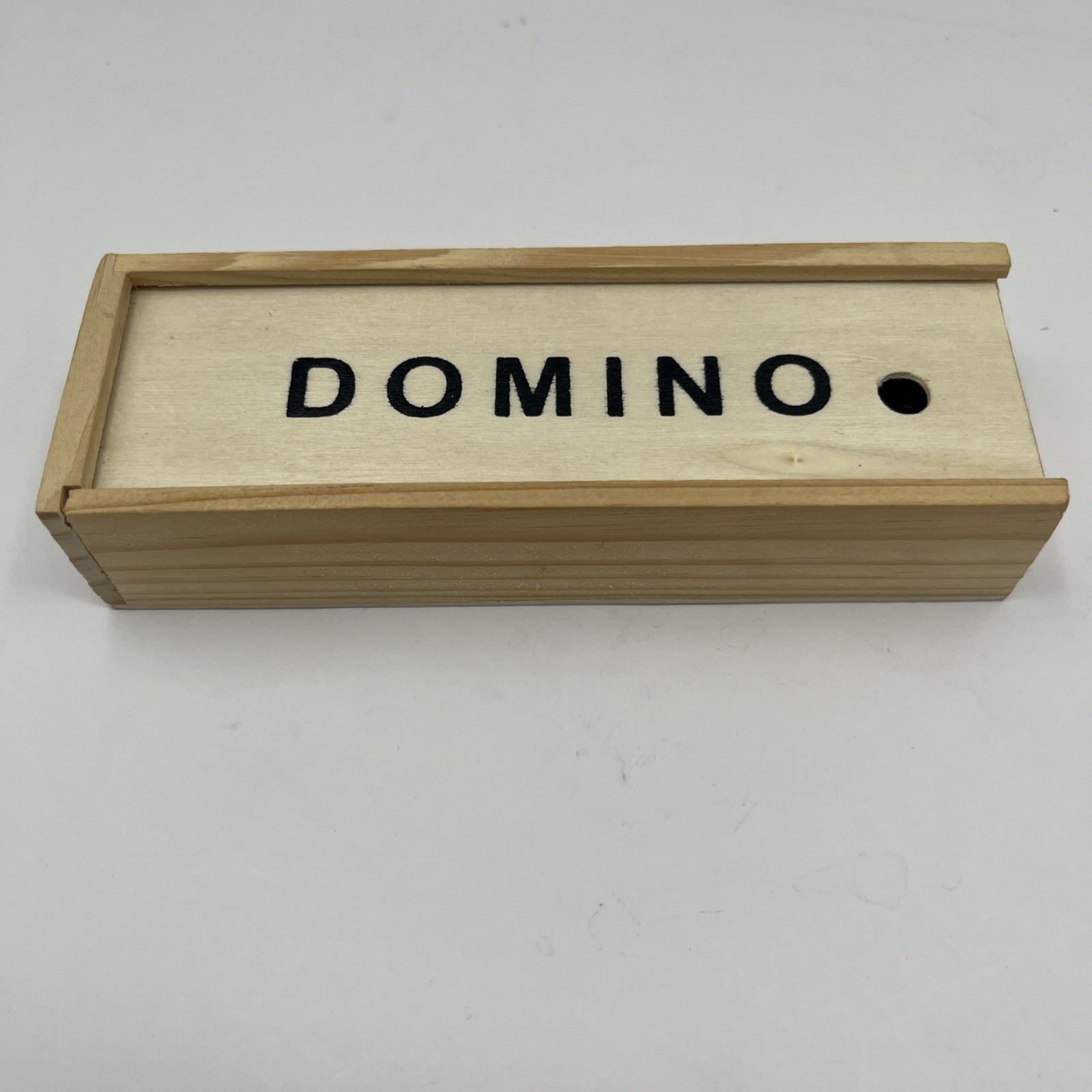 Double Six Dominoes With Wooden Case, Black Color, Doesn’t Include Instructions