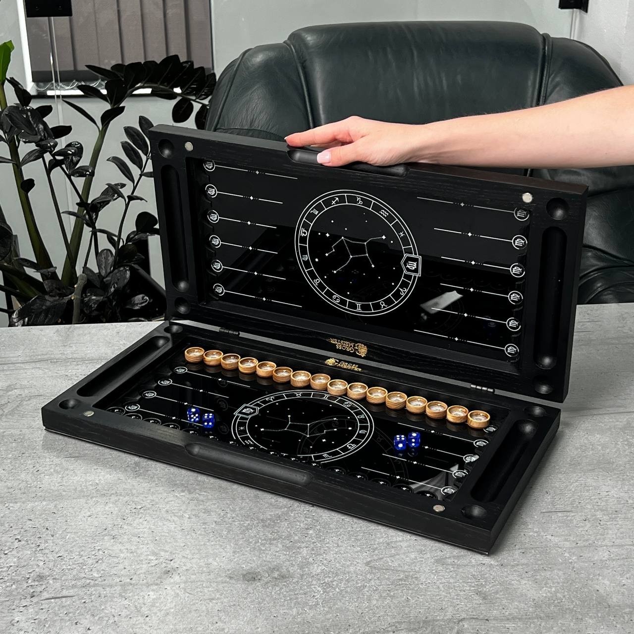 Exclusive Dominoes Set with Logo Toyota, Perfect Gift for Car Owner, Domino Game