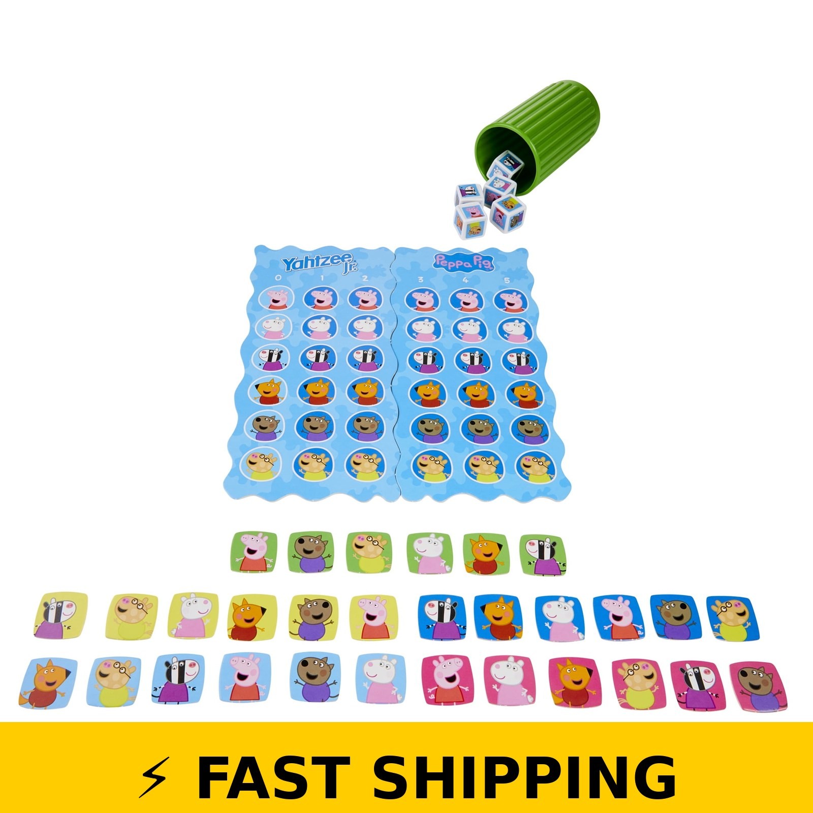 Yahtzee Jr. Peppa Pig Edition Board Game for Kids