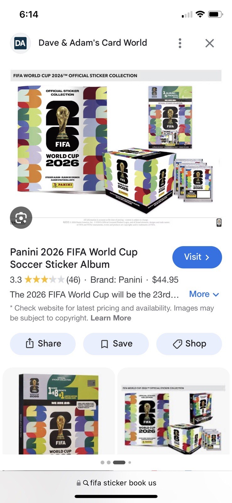 Lot of assorted Panini World Cup Player Stickers For 2026 World Cup Sticker Book